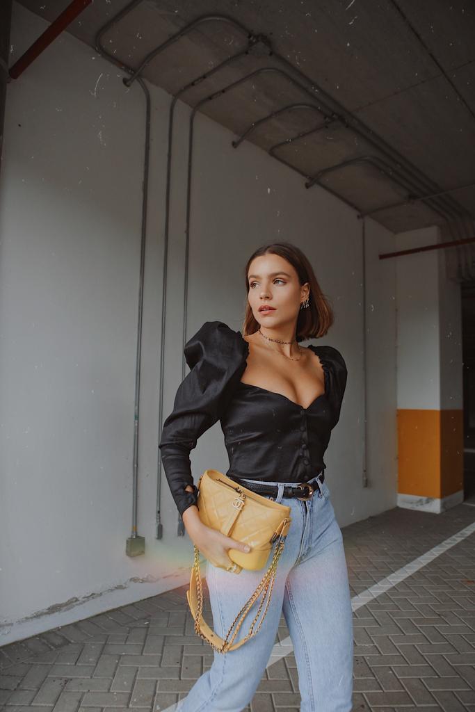 Black Vintage Top