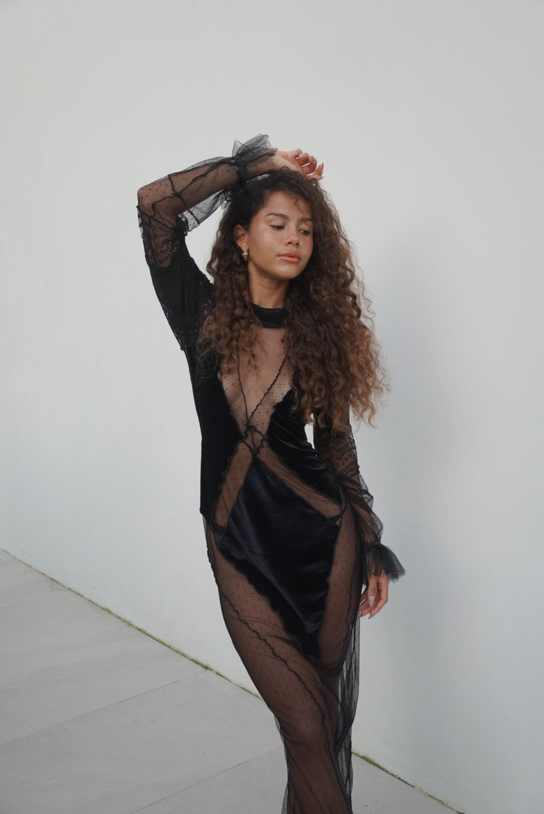 シャツ/ブラウス(長袖/七分) the Virgins - the virgins flower hook leotard shirts 713n7wMCOEL._SY350_QL65_.jpg