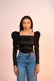 Black Vintage Top