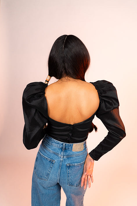 Black Vintage Top
